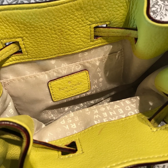 Kate Spade Lime Green Yellow Cross Body Bag - Picture 3 of 3